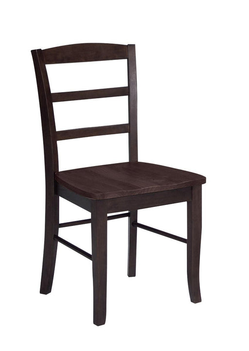 John Thomas Furniture Dining Essentials Madrid Side Chair (Set of 2) in Rich Mocha image