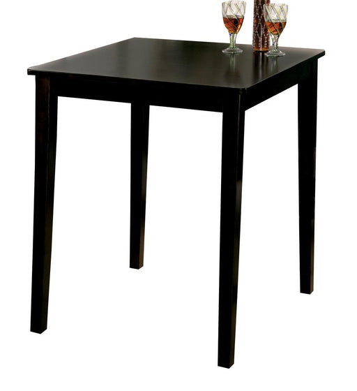John Thomas Furniture Dining Essentials Square Pub Table in Black-36S image
