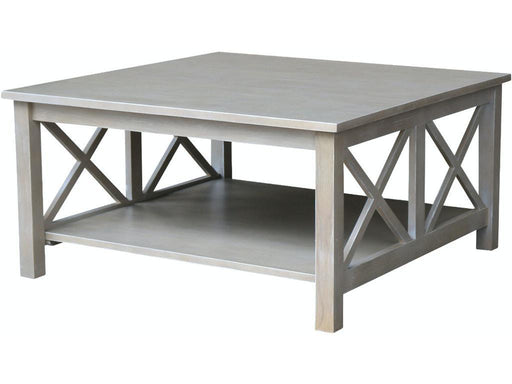 John Thomas Furniture Hampton Square Coffee Table in Taupe Gray image