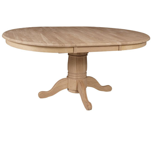 Standard Dining 48" Butterfly Leaf Extension Table Top w/30" H Round Pedestal image