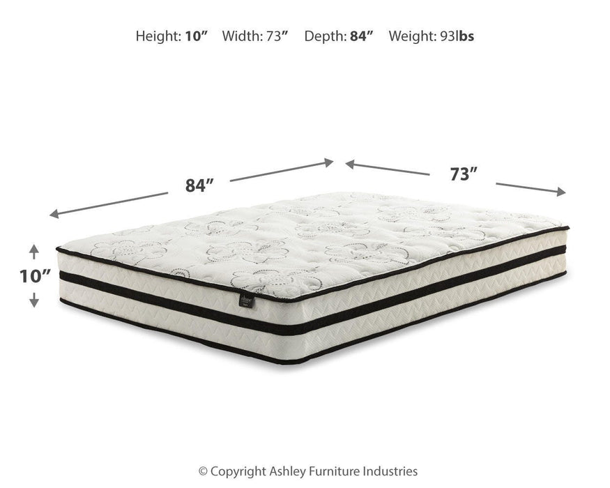 Chime 10 Inch Hybrid Mattress Package - MI Hometown Furnishings (MI)*