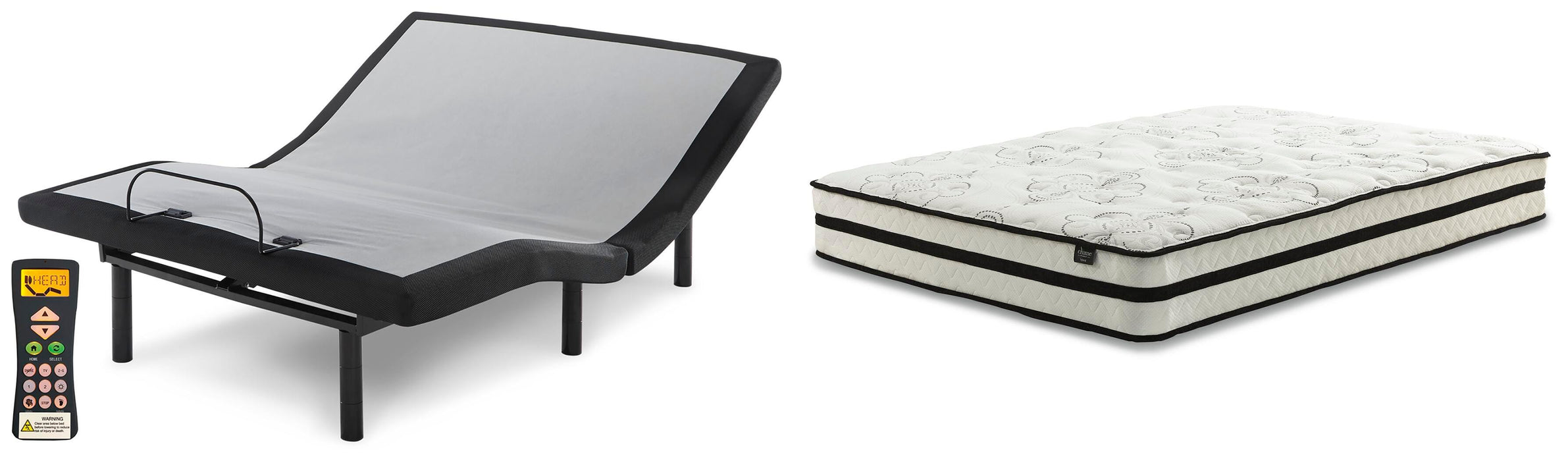 Chime 10 Inch Hybrid Mattress Package - MI Hometown Furnishings (MI)*
