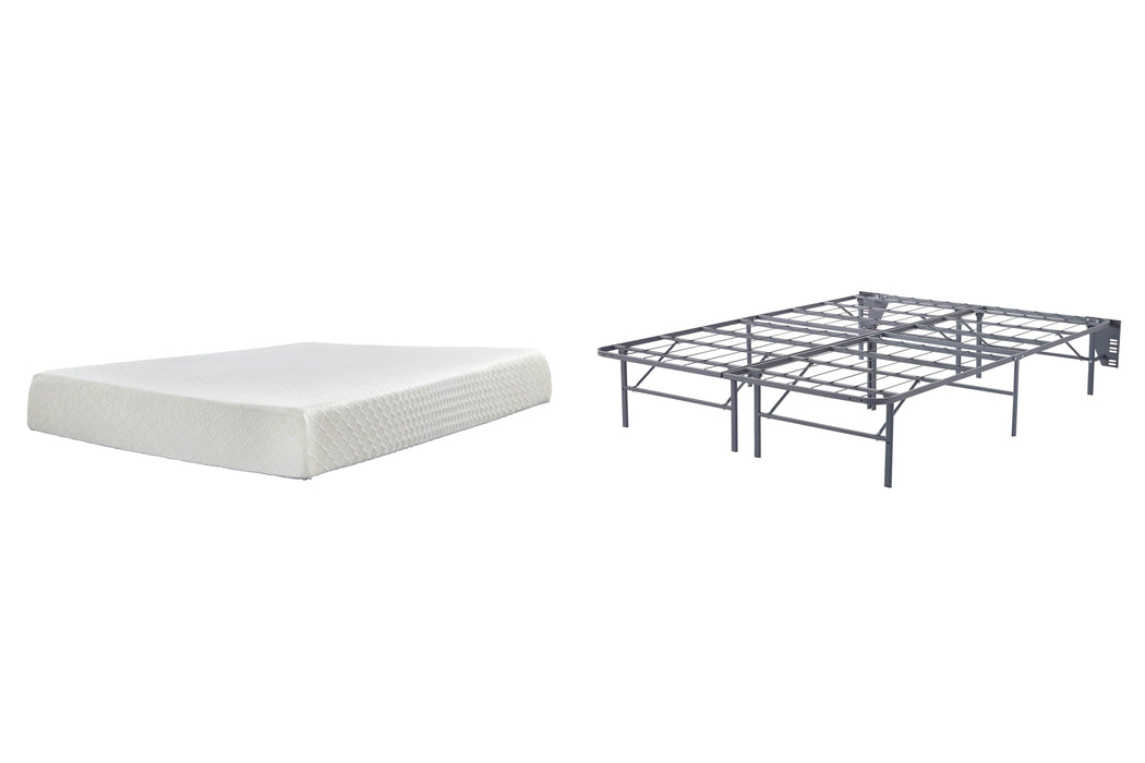 10 Inch Chime Memory Foam Mattress Set - MI Hometown Furnishings (MI)*