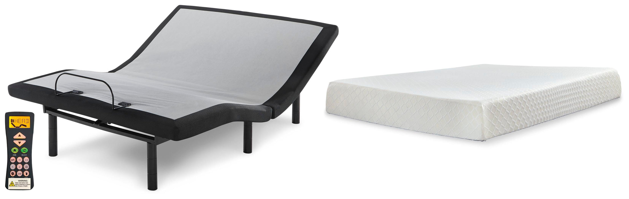 10 Inch Chime Memory Foam Mattress Set - MI Hometown Furnishings (MI)*