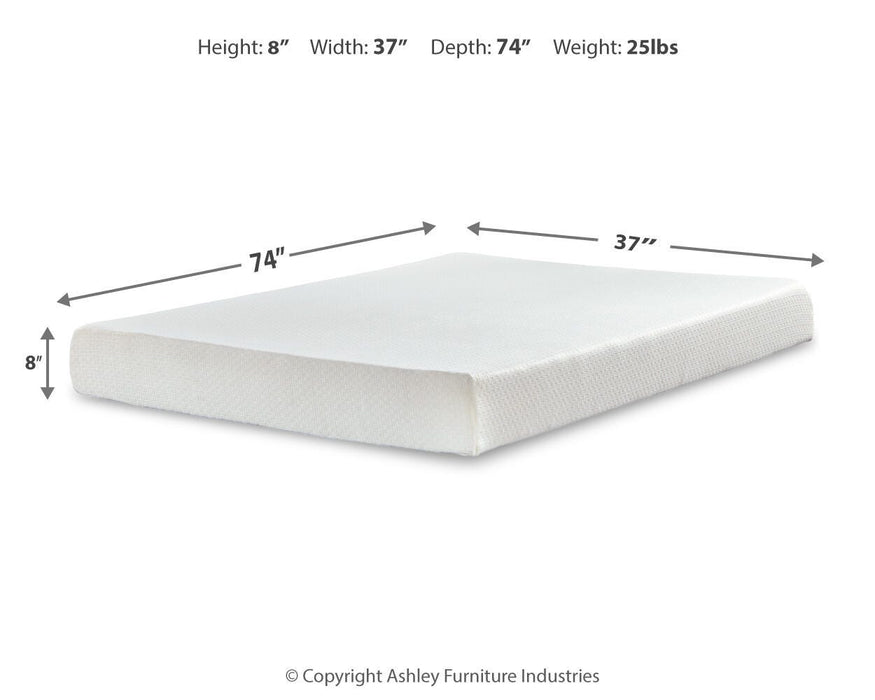 Chime 8 Inch Memory Foam Mattress in a Box - MI Hometown Furnishings (MI)*