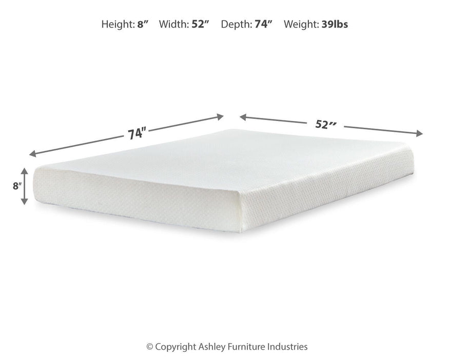 Chime 8 Inch Memory Foam Mattress in a Box - MI Hometown Furnishings (MI)*