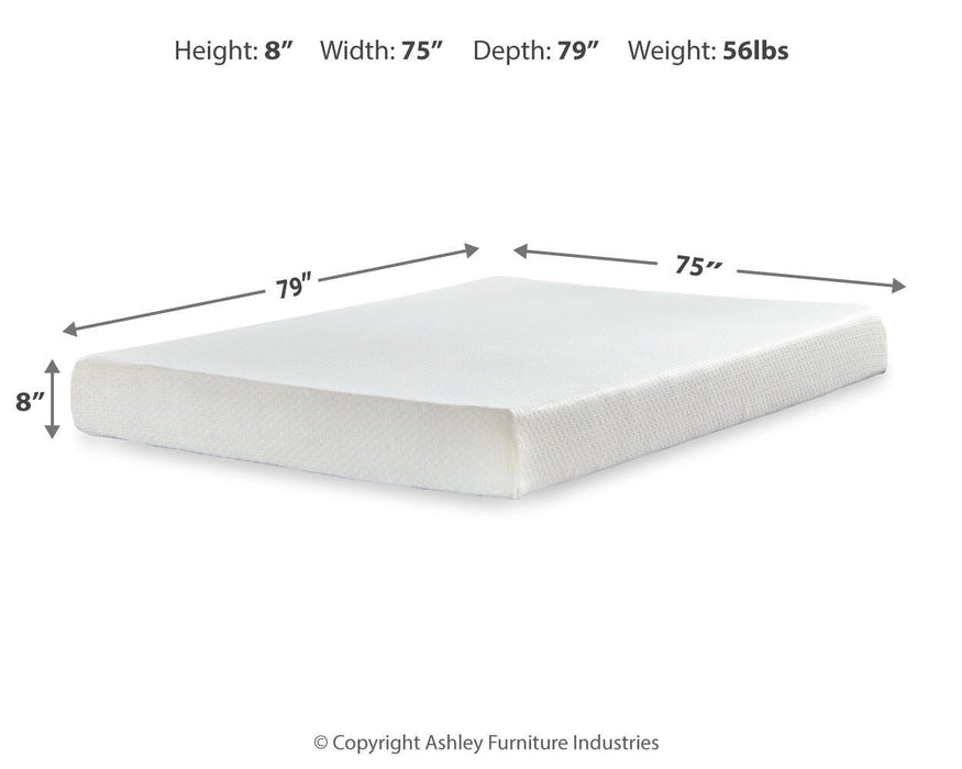 Chime 8 Inch Memory Foam Mattress in a Box - MI Hometown Furnishings (MI)*
