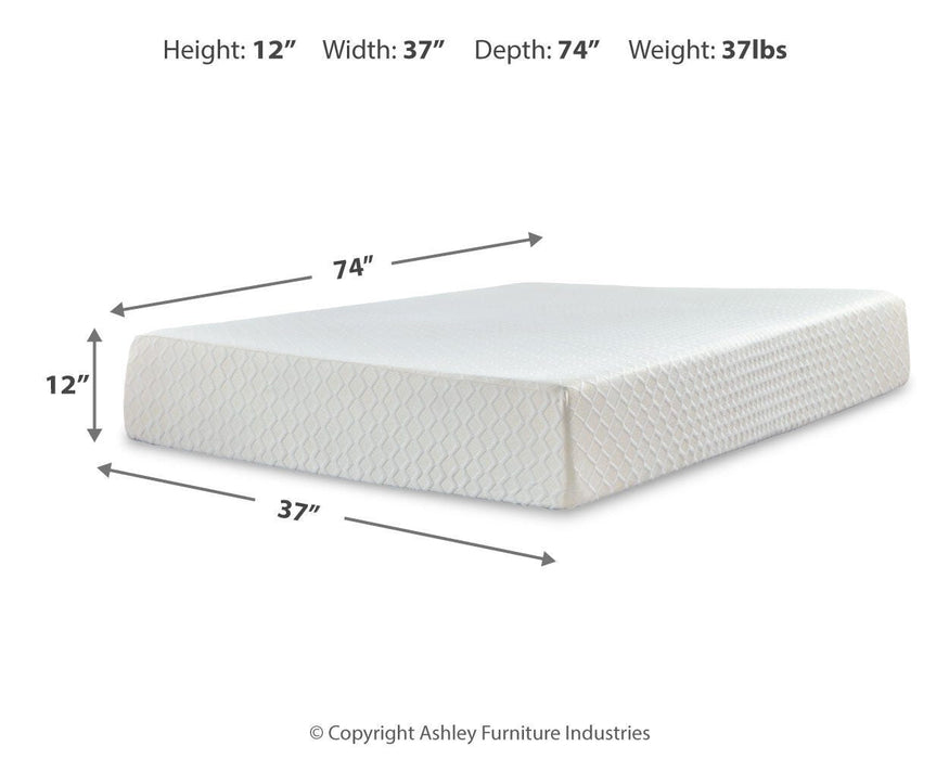 Chime 12 Inch Memory Foam Mattress in a Box - MI Hometown Furnishings (MI)*