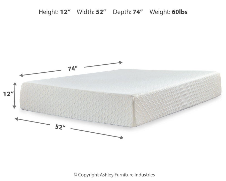 Chime 12 Inch Memory Foam Mattress in a Box - MI Hometown Furnishings (MI)*