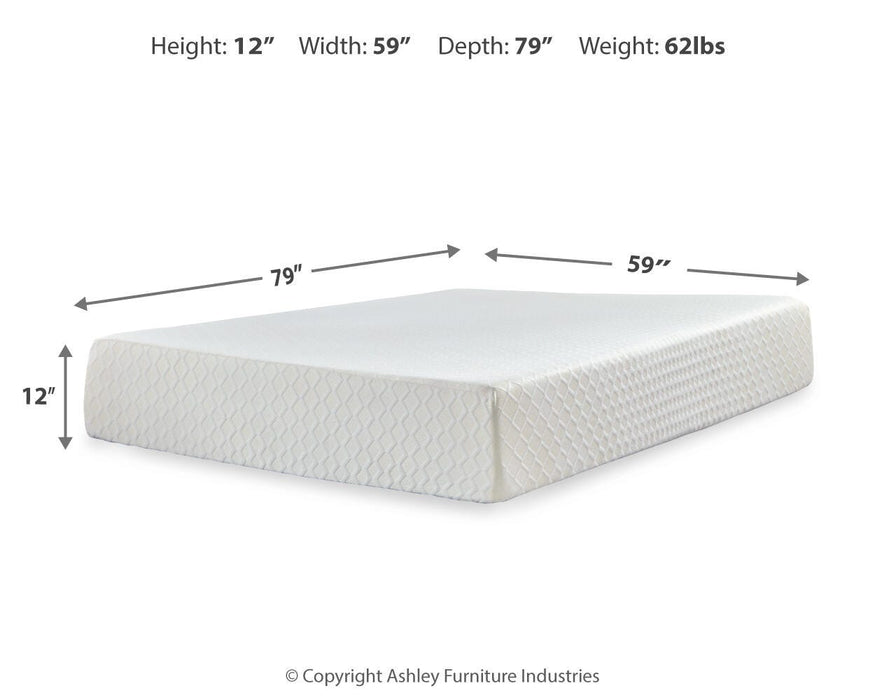 Chime 12 Inch Memory Foam Mattress in a Box - MI Hometown Furnishings (MI)*