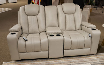 Elevate Edges Glider Reclining Loveseat with Console - MI Hometown Furnishings (MI)*