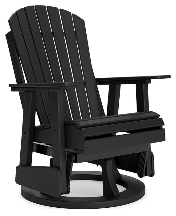 Hyland wave Outdoor Swivel Glider Chair - MI Hometown Furnishings (MI)*