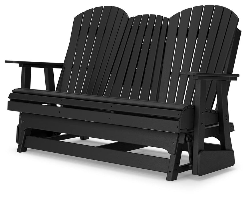 Hyland wave Outdoor Glider Loveseat - MI Hometown Furnishings (MI)*