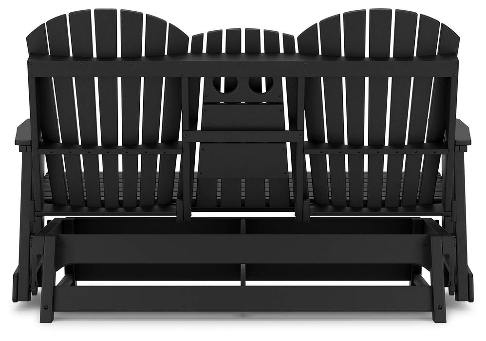 Hyland wave Outdoor Glider Loveseat - MI Hometown Furnishings (MI)*