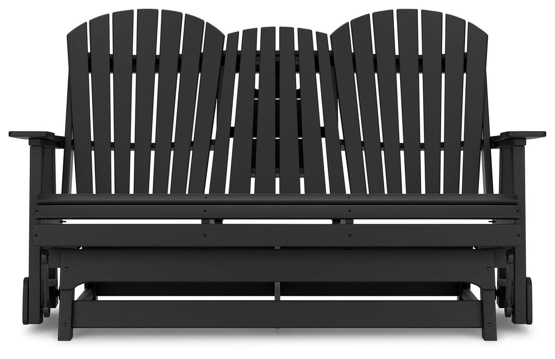 Hyland wave Outdoor Glider Loveseat - MI Hometown Furnishings (MI)*