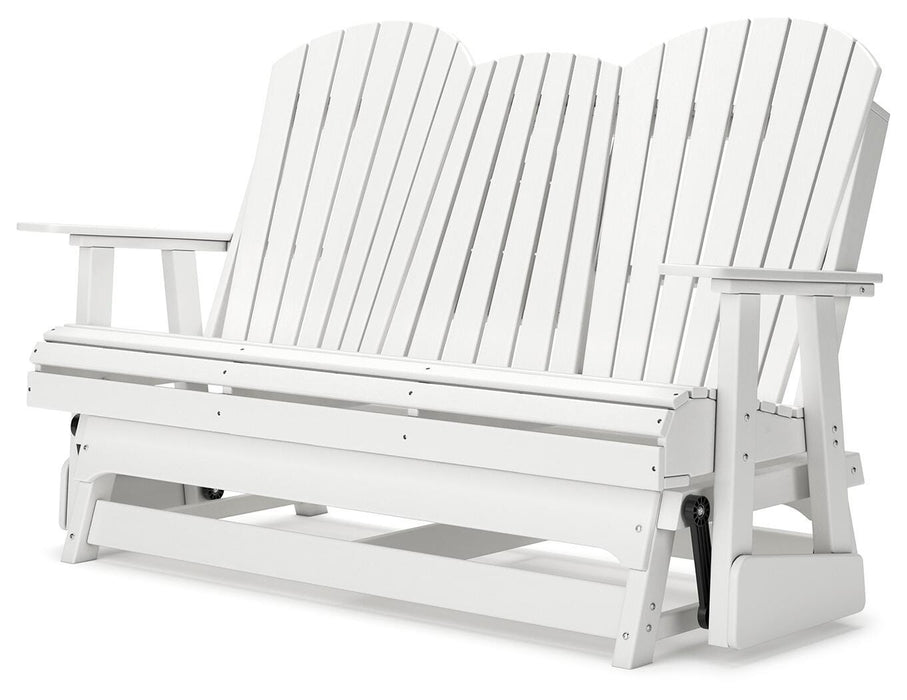 Hyland wave Outdoor Glider Loveseat - MI Hometown Furnishings (MI)*