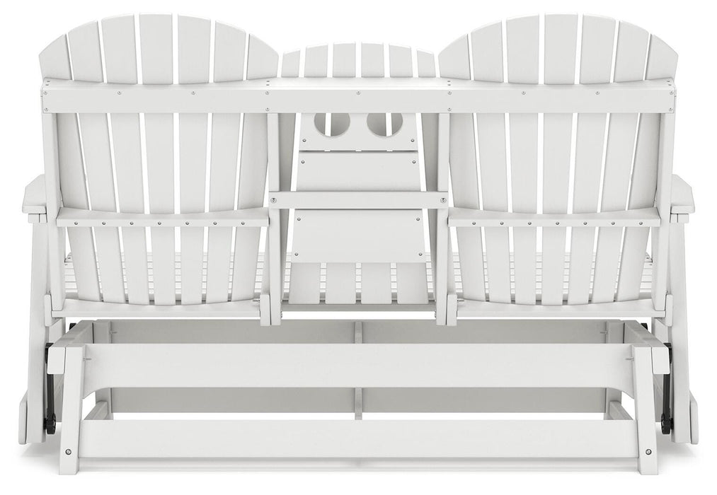 Hyland wave Outdoor Glider Loveseat - MI Hometown Furnishings (MI)*