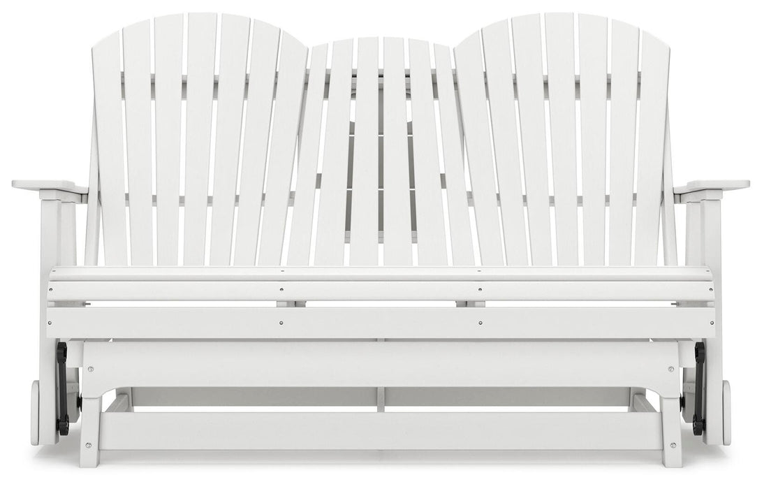 Hyland wave Outdoor Glider Loveseat - MI Hometown Furnishings (MI)*