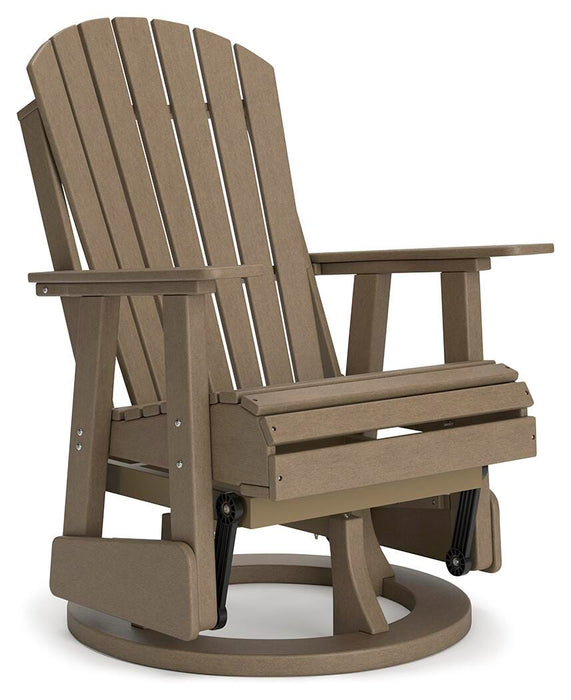 Hyland wave Outdoor Swivel Glider Chair - MI Hometown Furnishings (MI)*