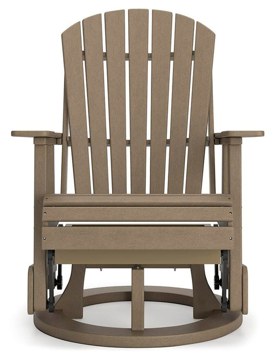 Hyland wave Outdoor Swivel Glider Chair - MI Hometown Furnishings (MI)*
