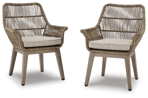 Beach Front Arm Chair with Cushion (Set of 2) - MI Hometown Furnishings (MI)*