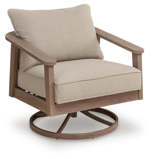 Harmony Headlands Outdoor Swivel Lounge with Cushion - MI Hometown Furnishings (MI)*