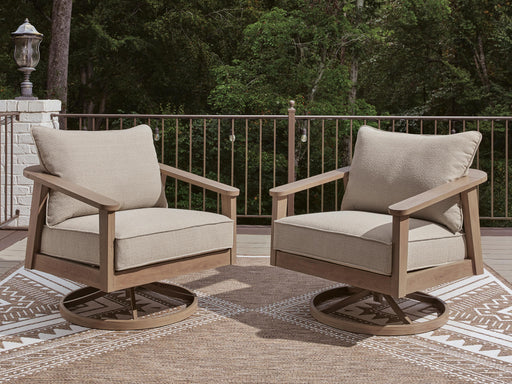 Harmony Headlands Outdoor Swivel Lounge with Cushion - MI Hometown Furnishings (MI)*
