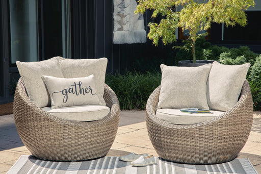 Danson Swivel Lounge with Cushion (Set of 2) - MI Hometown Furnishings (MI)*