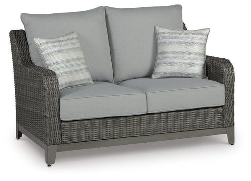 Elite Park Outdoor Loveseat with Cushion - MI Hometown Furnishings (MI)*