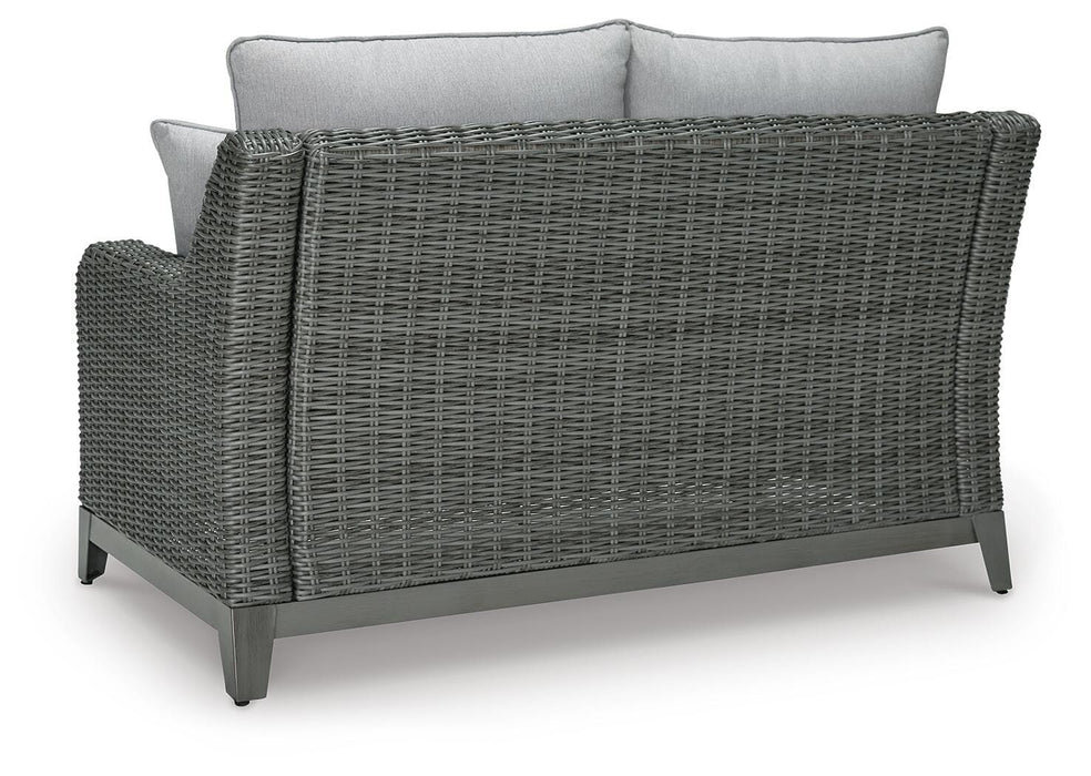 Elite Park Outdoor Loveseat with Cushion - MI Hometown Furnishings (MI)*