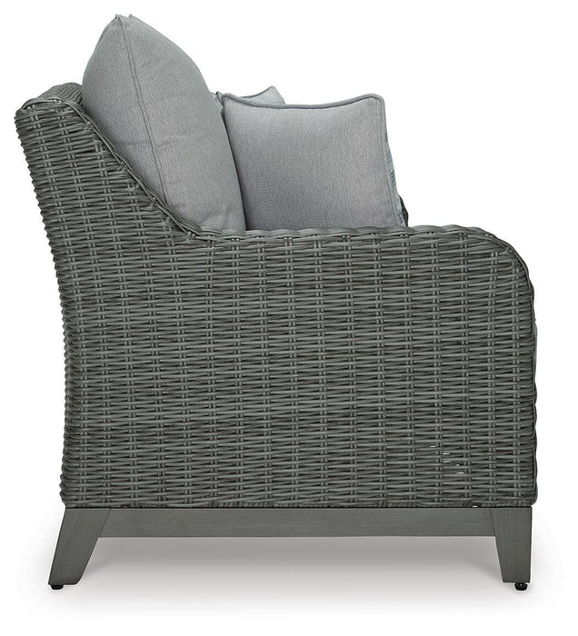 Elite Park Outdoor Loveseat with Cushion - MI Hometown Furnishings (MI)*