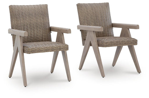 Cliff Trails Outdoor Arm Chair (Set of 2) - MI Hometown Furnishings (MI)*