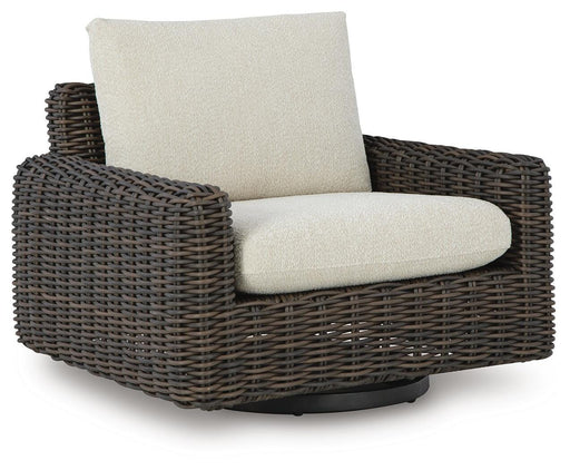 Kimora Outdoor Swivel Lounge Chair - MI Hometown Furnishings (MI)*