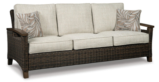 Paradise Trail Outdoor Sofa, Lounge Chairs and Fire Pit Table - MI Hometown Furnishings (MI)*