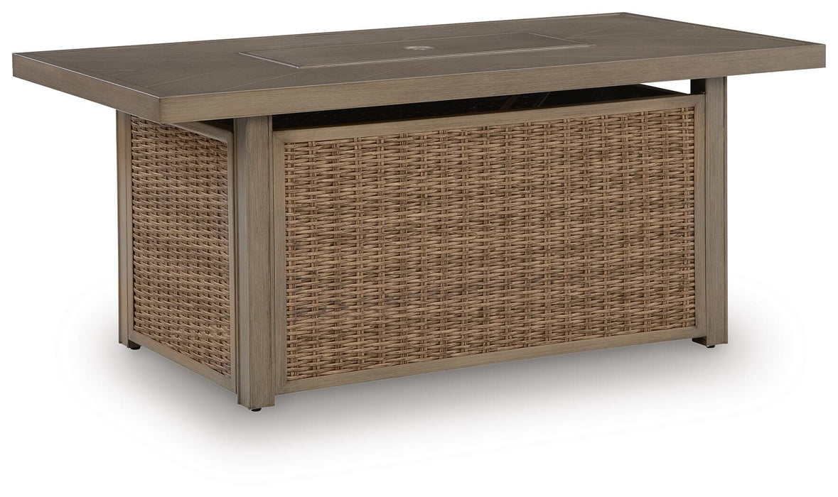 Laguna Heights Outdoor Fire Pit Table - MI Hometown Furnishings (MI)*