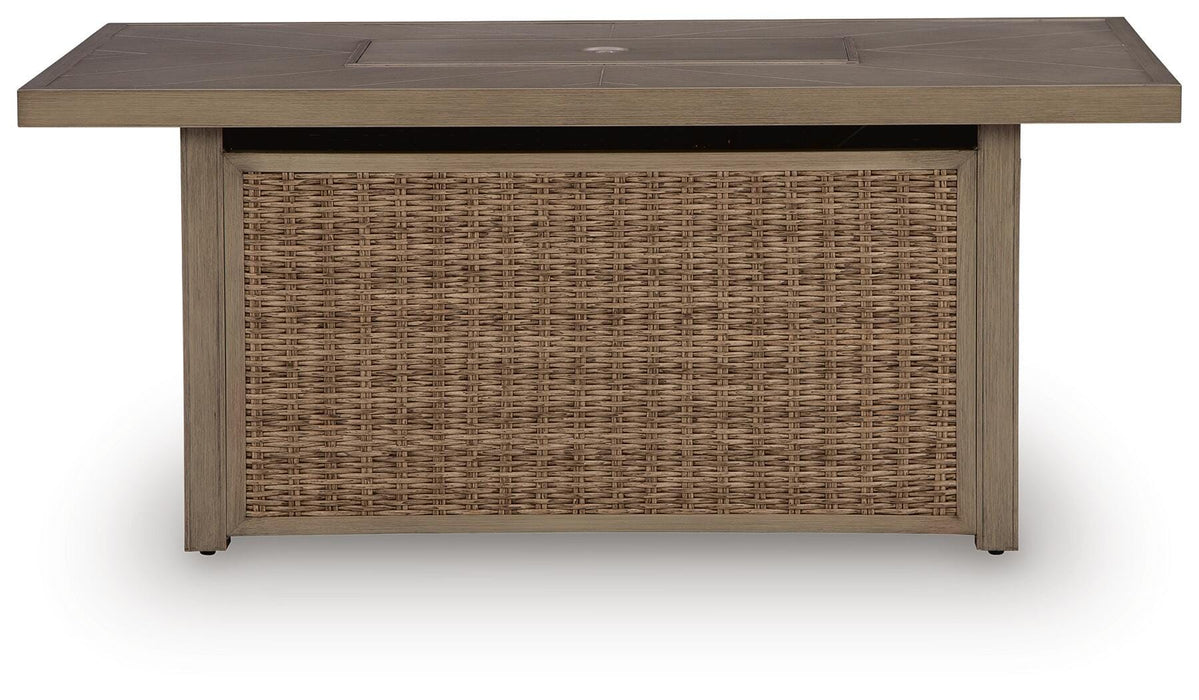 Laguna Heights Outdoor Fire Pit Table - MI Hometown Furnishings (MI)*
