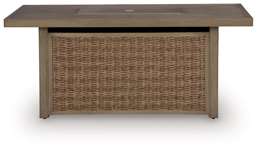 Laguna Heights Outdoor Fire Pit Table - MI Hometown Furnishings (MI)*