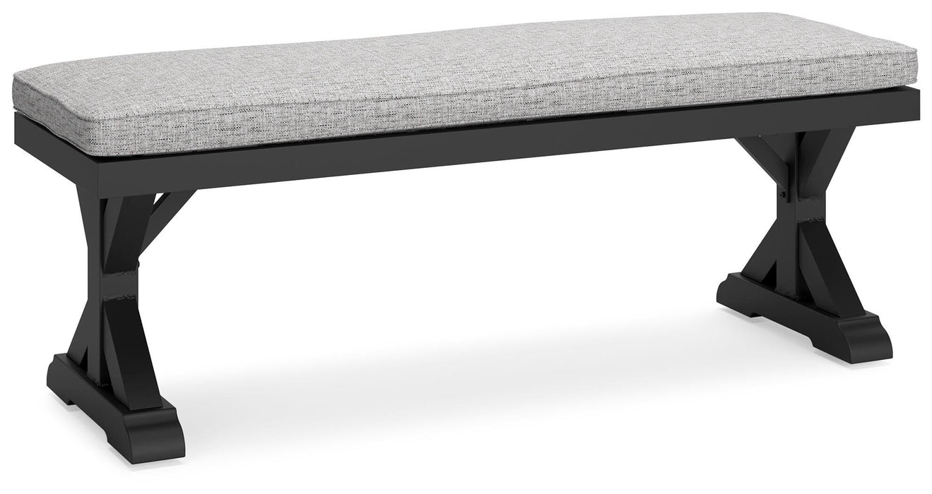 Beachcroft Outdoor Bench with Cushion - MI Hometown Furnishings (MI)*