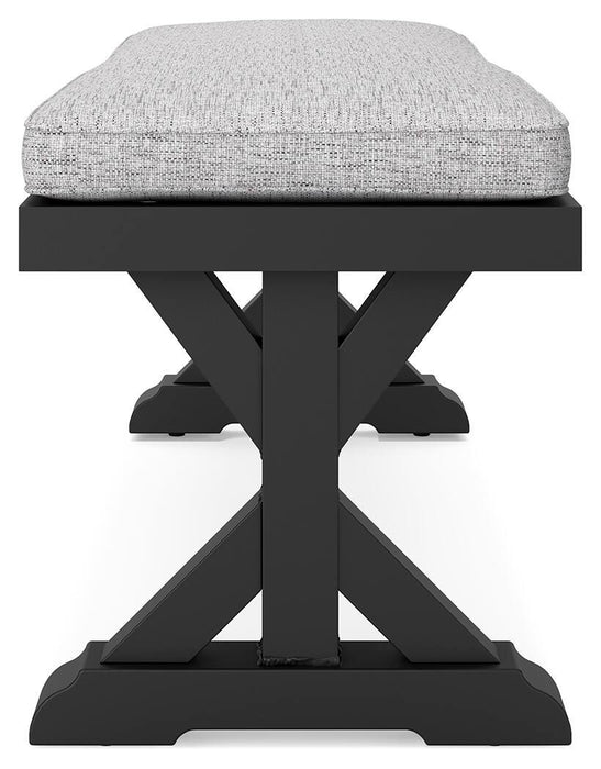Beachcroft Outdoor Bench with Cushion - MI Hometown Furnishings (MI)*