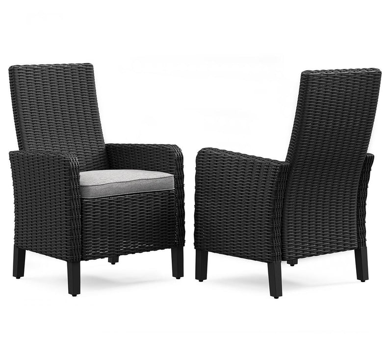 Beachcroft Outdoor Arm Chair with Cushion (Set of 2) - MI Hometown Furnishings (MI)*