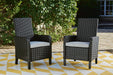 Beachcroft Outdoor Arm Chair with Cushion (Set of 2) - MI Hometown Furnishings (MI)*