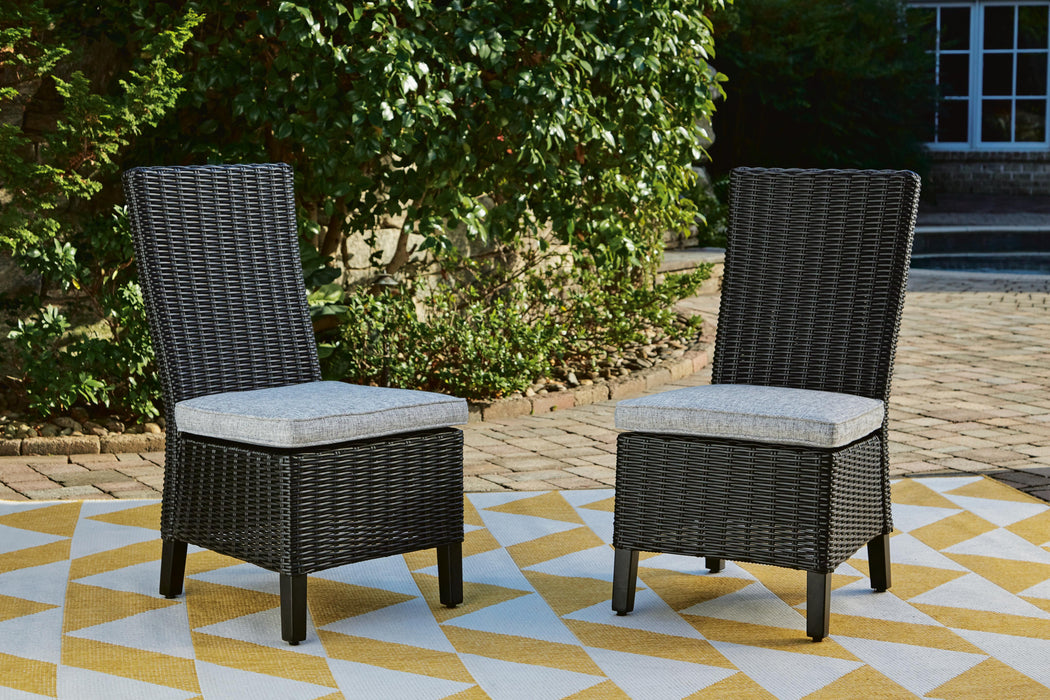 Beachcroft Outdoor Side Chair with Cushion (Set of 2) - MI Hometown Furnishings (MI)*
