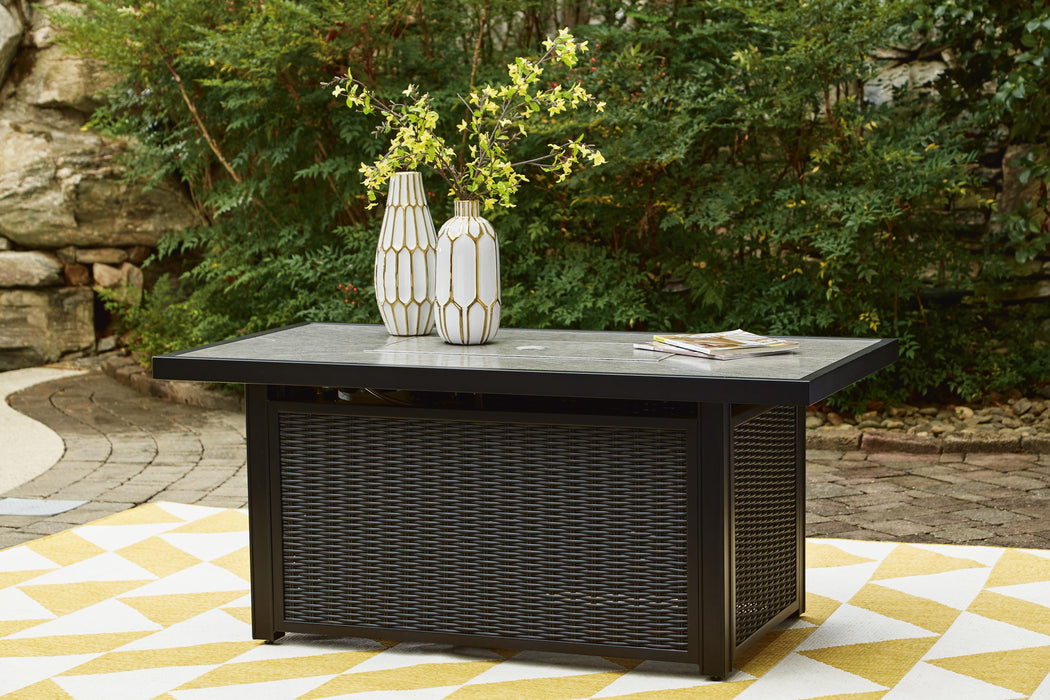 Beachcroft Outdoor Fire Pit Table - MI Hometown Furnishings (MI)*