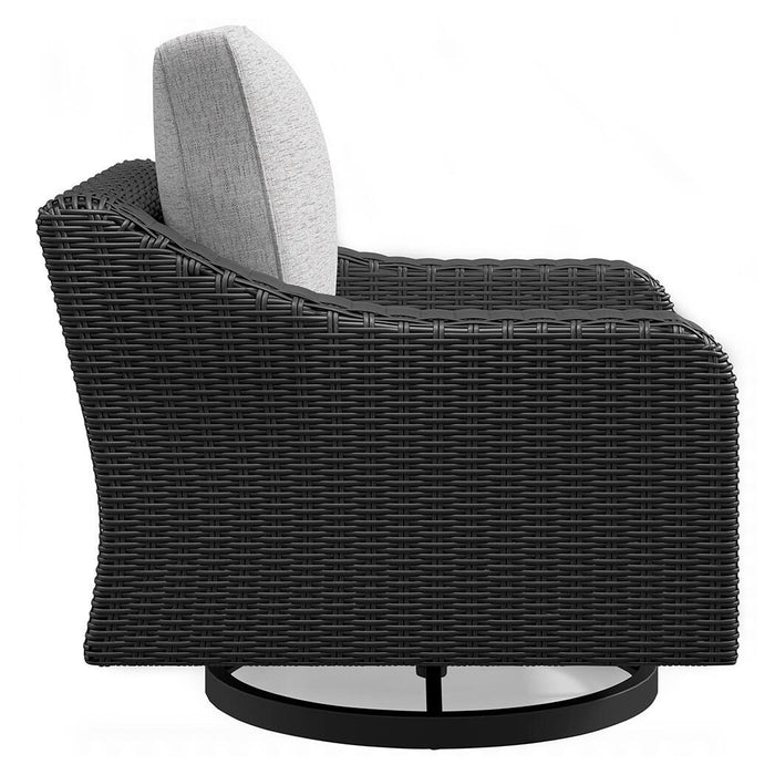 Beachcroft Outdoor Swivel Lounge with Cushion - MI Hometown Furnishings (MI)*