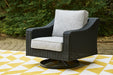 Beachcroft Outdoor Swivel Lounge with Cushion - MI Hometown Furnishings (MI)*