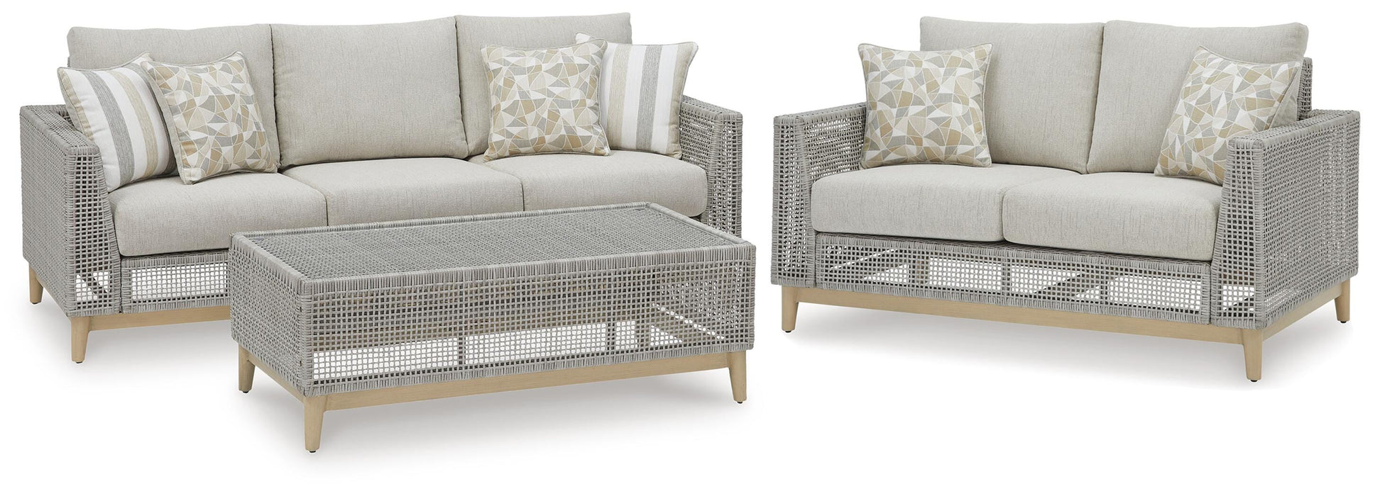 Seton Creek Outdoor Seating Set - MI Hometown Furnishings (MI)*