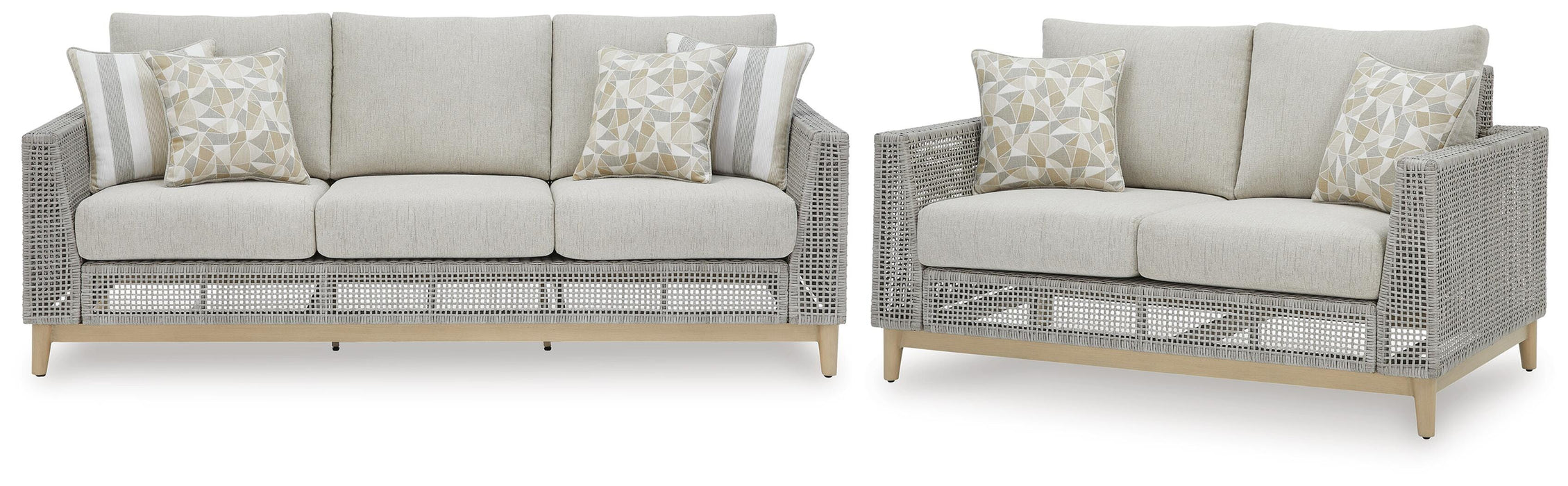 Seton Creek Outdoor Seating Set - MI Hometown Furnishings (MI)*