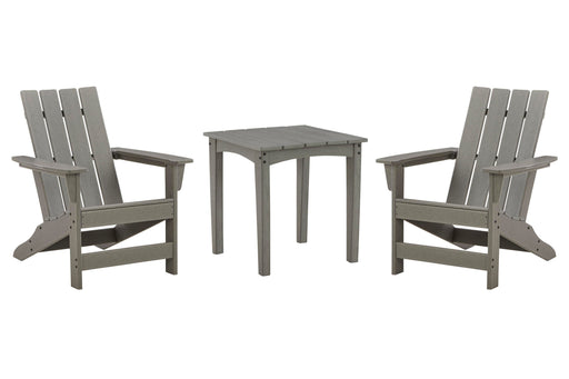 Visola Outdoor Adirondack Chair Set with End Table - MI Hometown Furnishings (MI)*