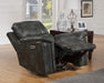Parker House Belize Recliner PWR w/ USB & PWR Headrest in Ash