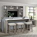 Parker House Pure Modern Everywhere Console with 3 Stools in Moon Stone-4
